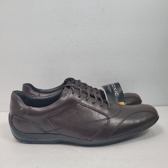 Vionic Hunter Men's Brown Leather Casual  Shoes US Size 8 NWT - Picture 3 of 10